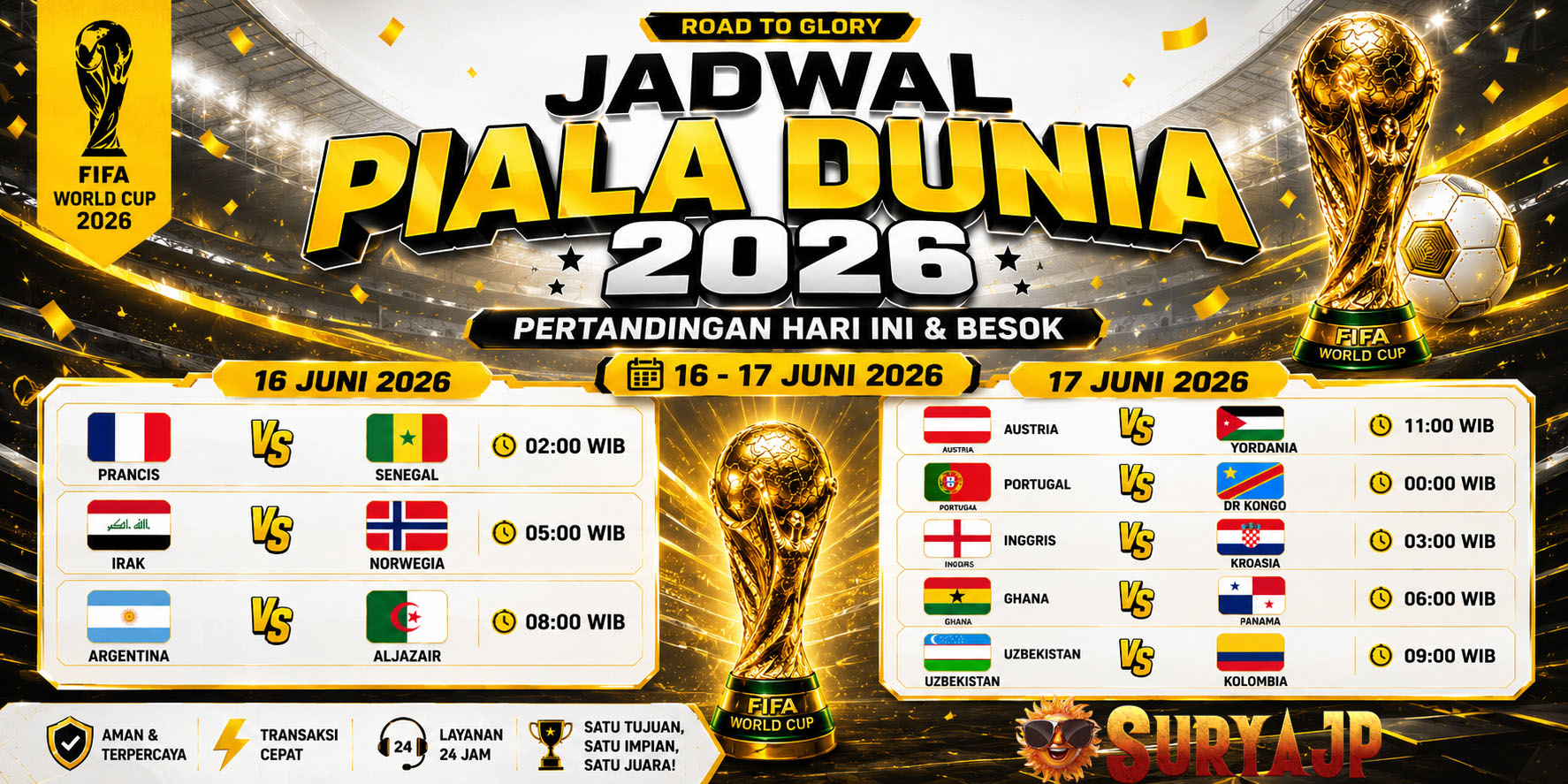 EVENT GOLDEN TIKET PIALA DUNIA SURYAJP 2026